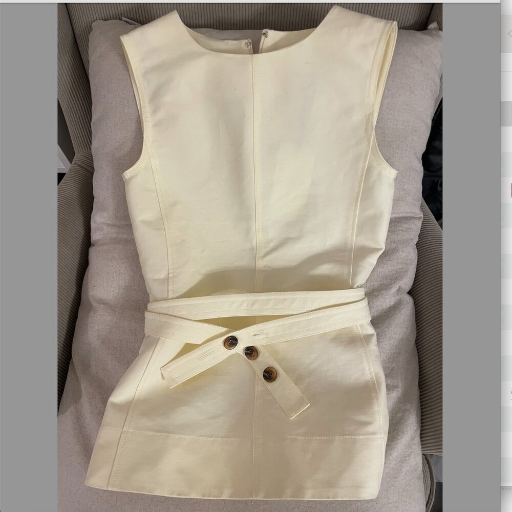 Cream belted top by Soeur Paris (BRAND NEW with tags)